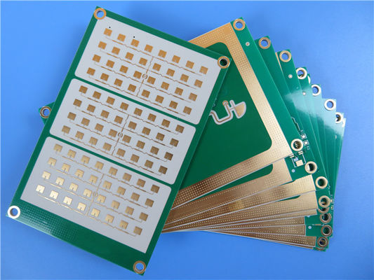 Υβριδικό PCB RT duroid 5880 και RO4003C 1,3 mm παχύ με καταδύσεις χρυσού