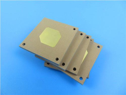 Διπλό στρώμα 1.6mm TMM4 PCB Ασημένιο και Χρυσό