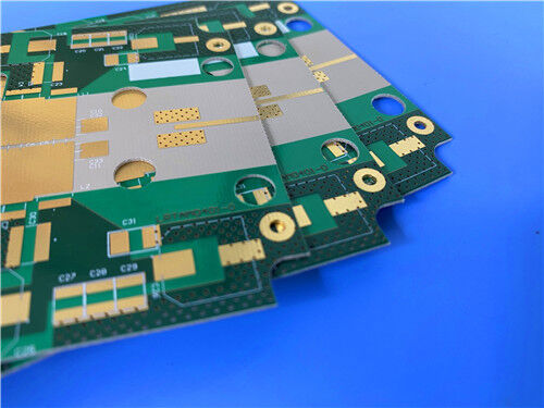 2L TRF-45 PCB 32mil Υλικό Πράσινη Μάσκα Συγκόλλησης Εμβάπτισης Χρυσού