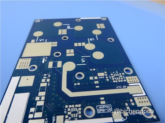 RF-45 Immersion Silver 30mil RF PCB Board With Blue Solder Coating