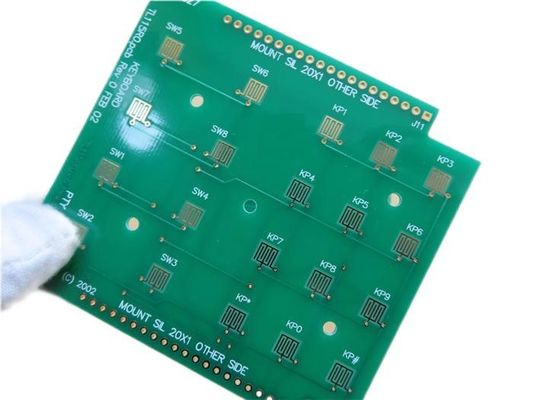 Ο σκληρός χρυσός πίνακας κυκλωμάτων PCB αριθμητικών πληκτρολογίων στηρίχτηκε σε Tg170 FR-4 με την πράσινη μάσκα ύλης συγκολλήσεως