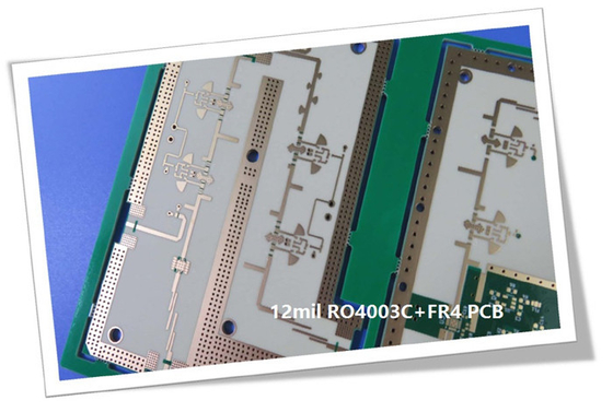 6-layer Hybrid PCB RO4003C High Tg And FR4 HASL 2.24mm Finished Circuit