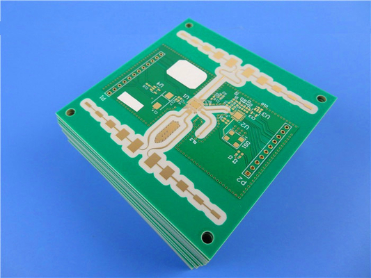 RF PCB On 30mil CLTE-XT Laminates Black Soldermask Immersion Tin