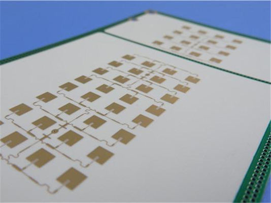 8mil RO4003C υψηλής απόδοσης PCB 2 στρώσεων Immersion Gold Black Silkscreen