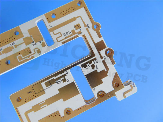 30mil DiClad 527 PCB 2 στρώσεις βύθιση Ασημένιο λευκό μεταξοειδές