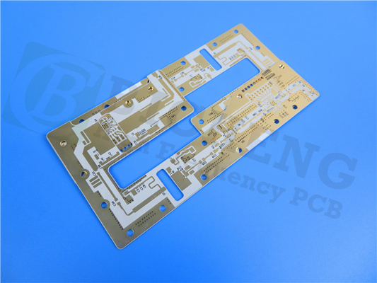 10mil RT Duroid 6035HTC PCB Double-layer Black Silkscreen Immersion Gold