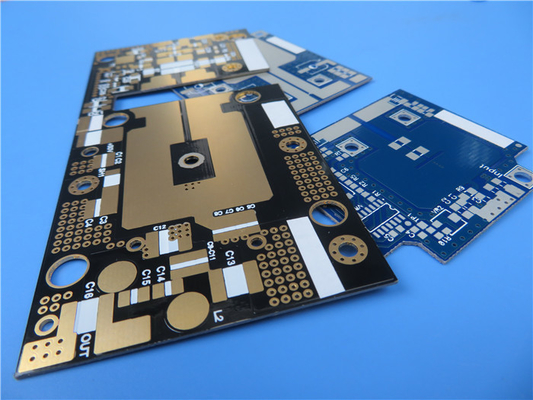 60mil RF-35 Radio Frequency Pcb Double Sided HASL White Silkscreen