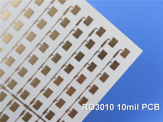 5mil Radio Frequency Circuit Board Rogers RO3010 PCB 2-Layer Immersion Gold