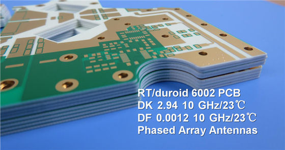 RT/Duroid 6002 πίνακας PCB 60mil 1.524mm DK2.94 Rogers για την αποφυγή σύγκρουσης αερογραμμών