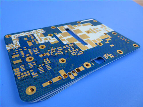 Πλακέτα PCB RO4730G3 2 στρώσεων πάχους 20mil με μπλε συγκολλητική μάσκα και λευκή μεταξοτυπία