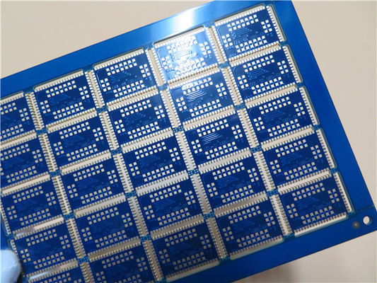 Πολυεπίπεδο PCB Blue Solder Mask Copper 35um Circuit Board With Edge Castellated Plating (Πλακέτο κυκλωμάτων με πολυεπίπεδο PCB)