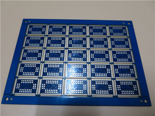 Πολυεπίπεδο PCB Blue Solder Mask Copper 35um Circuit Board With Edge Castellated Plating (Πλακέτο κυκλωμάτων με πολυεπίπεδο PCB)
