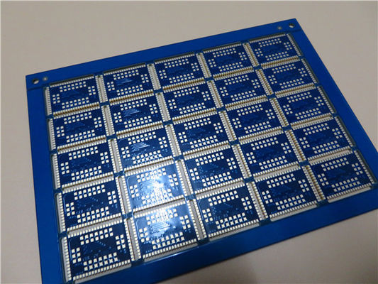 Πολυεπίπεδο PCB Blue Solder Mask Copper 35um Circuit Board With Edge Castellated Plating (Πλακέτο κυκλωμάτων με πολυεπίπεδο PCB)