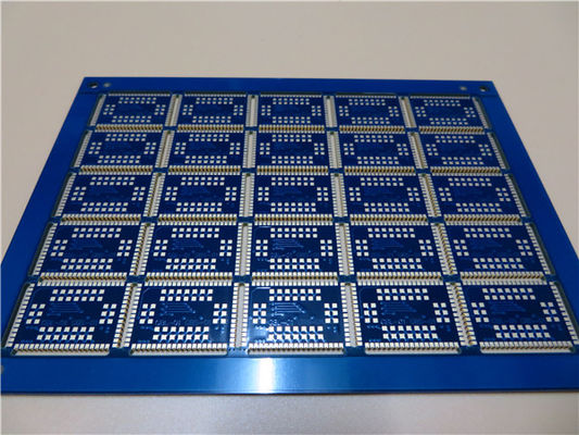 Πολυεπίπεδο PCB Blue Solder Mask Copper 35um Circuit Board With Edge Castellated Plating (Πλακέτο κυκλωμάτων με πολυεπίπεδο PCB)