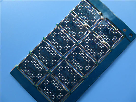Πολυεπίπεδο PCB Blue Solder Mask Copper 35um Circuit Board With Edge Castellated Plating (Πλακέτο κυκλωμάτων με πολυεπίπεδο PCB)