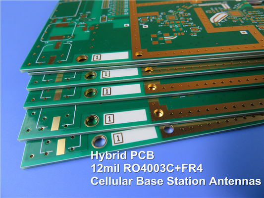 2.3mm υβριδικά PCB κατασκευασμένα σε υποστρώματα RO3010 RO3006 και RO4003C