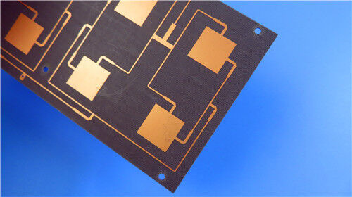 2-στρώμα F4BME220 PCB 0,1 mm Υπερ- λεπτή με πράσινη μάσκα συγκόλλησης βύθισης χρυσού