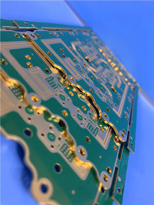 6 στρώσεων RO4350B & IT180A Υβριδικά PCB 1,6 mm παχιά Blind Via & Edge Plating High Frequency Board
