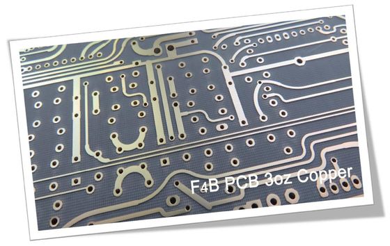 PCB υψηλής συχνότητας που στηρίζεται 1.5mm στους διπλούς πίνακες κυκλωμάτων χαλκού στρώματος PTFE (τεφλόν) βαριούς