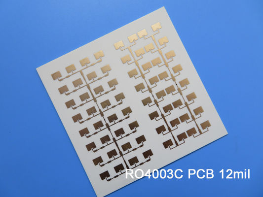 Rogers 4003 διπλός πλαισιωμένος RF υψηλής συχνότητας 12mil χρυσός βύθισης PCB PCB
