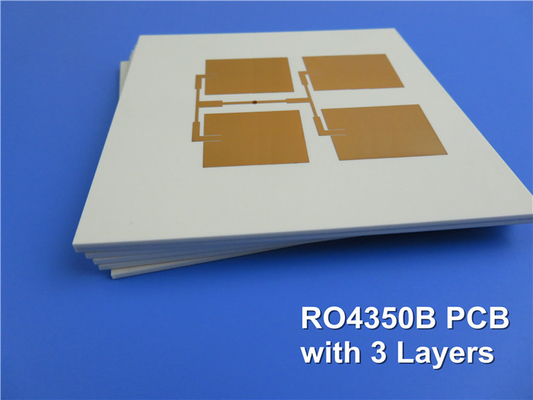 Rogers 4350 3 στρώμα 1.88mm πολυ PCB στρώματος με ENIG για τον ασύρματο ενισχυτή
