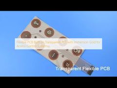 Εύκαμπτο PCB κατασκευασμένο σε διαφανές PET με χρυσό εμβάπτισης για συστήματα ελέγχου πρόσβασης