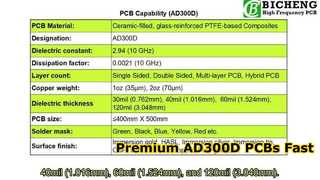 AD300D PCB υψηλής συχνότητας