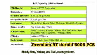 RT duroid 6006 PCB
